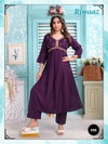 Riwaaz Beauty Rayon Plain Embroidery Kurtis Wholesale Price In Surat
